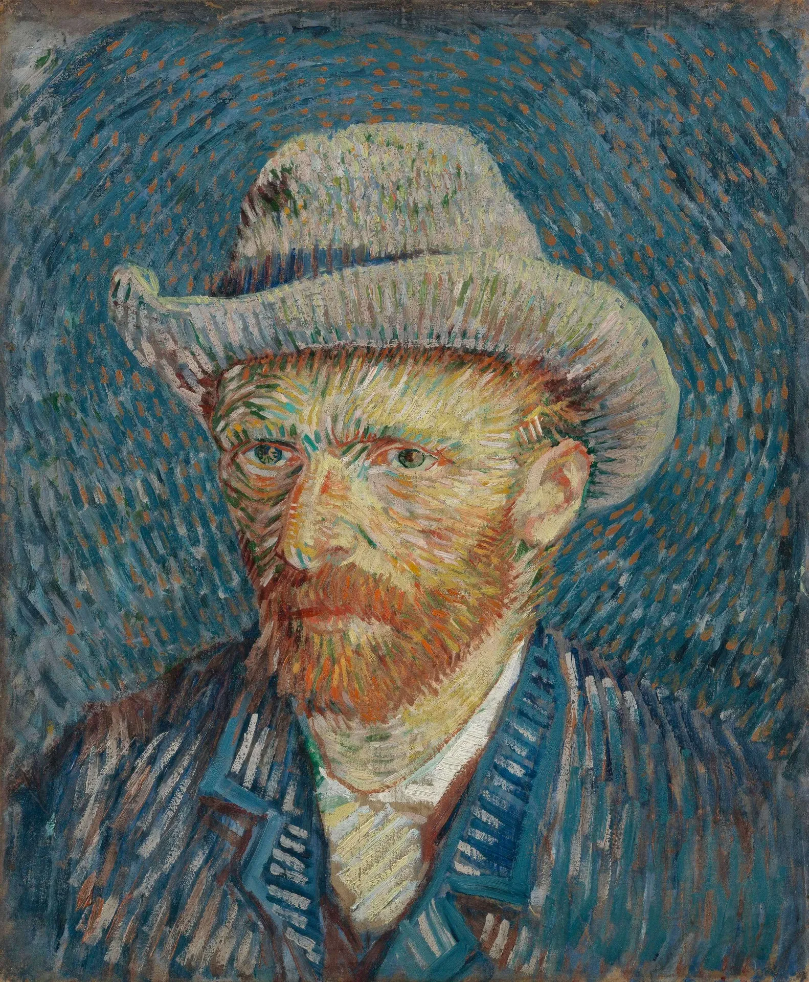 Self-Portrait with Grey Felt Hat